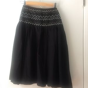 Ecologie Black Beaded Full Skirt